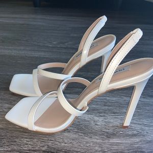 White Steve Madden Heels